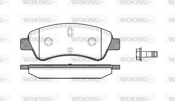 Woking P9403.10 - Brake Pad Set, disc brake www.autospares.lv