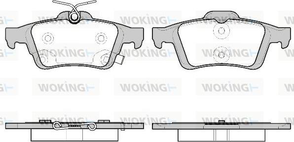 Woking P9423.11 - Bremžu uzliku kompl., Disku bremzes autospares.lv