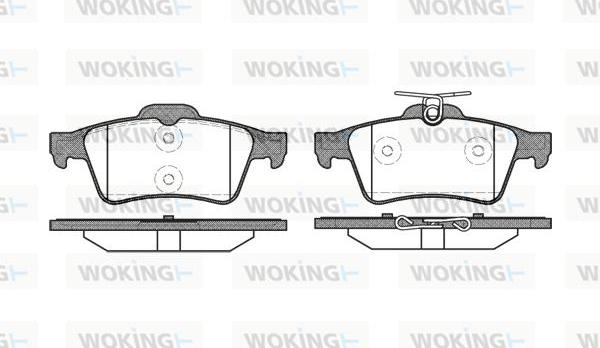 Woking P9423.20 - Тормозные колодки, дисковые, комплект www.autospares.lv