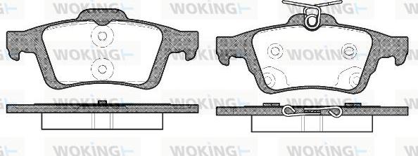 Woking P9423.70 - Bremžu uzliku kompl., Disku bremzes autospares.lv