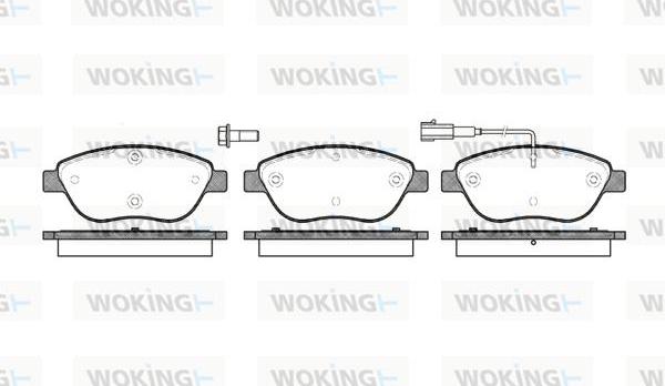 Woking P9593.01 - Bremžu uzliku kompl., Disku bremzes www.autospares.lv