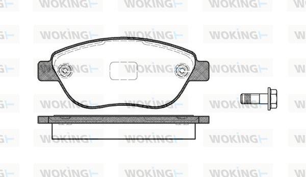 Woking P9593.10 - Bremžu uzliku kompl., Disku bremzes www.autospares.lv