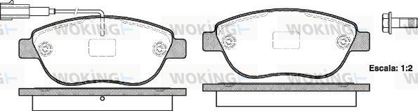 Woking P9593.11 - Bremžu uzliku kompl., Disku bremzes autospares.lv