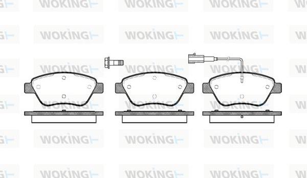 Woking P9583.01 - Bremžu uzliku kompl., Disku bremzes autospares.lv