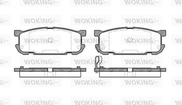 Woking P9533.02 - Bremžu uzliku kompl., Disku bremzes www.autospares.lv