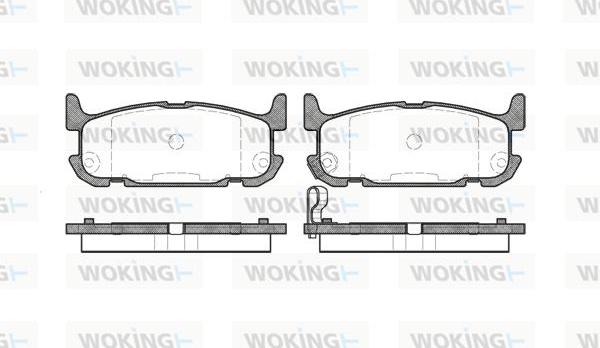 Woking P9533.12 - Bremžu uzliku kompl., Disku bremzes www.autospares.lv