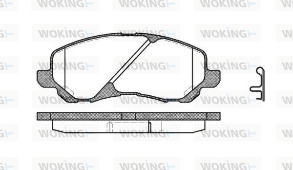 Woking P9043.02 - Bremžu uzliku kompl., Disku bremzes autospares.lv