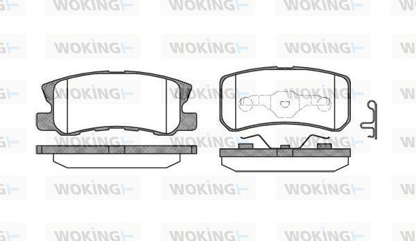 Woking P9033.02 - Brake Pad Set, disc brake www.autospares.lv