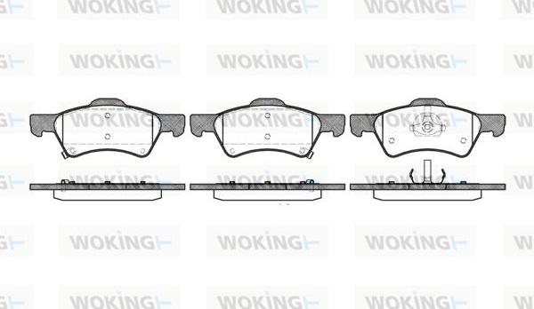 Woking P9103.02 - Bremžu uzliku kompl., Disku bremzes www.autospares.lv