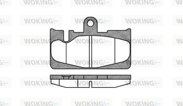 Woking P9893.00 - Bremžu uzliku kompl., Disku bremzes www.autospares.lv