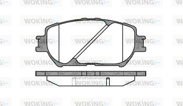 Woking P9843.00 - Brake Pad Set, disc brake www.autospares.lv