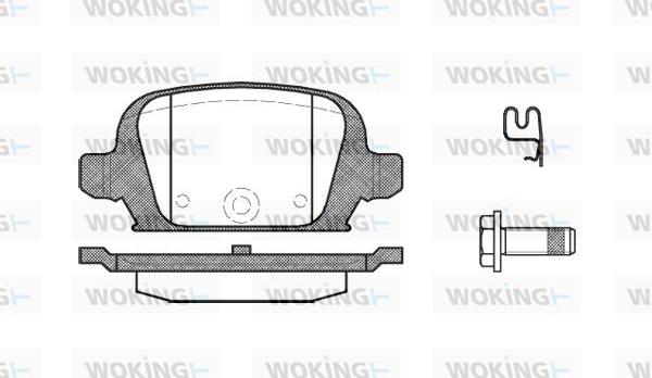 Woking P9353.02 - Bremžu uzliku kompl., Disku bremzes www.autospares.lv