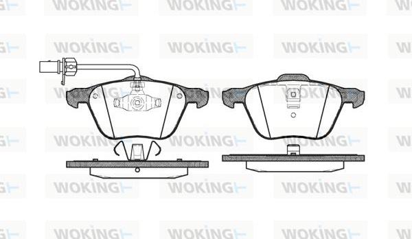 Woking P9363.02 - Bremžu uzliku kompl., Disku bremzes autospares.lv