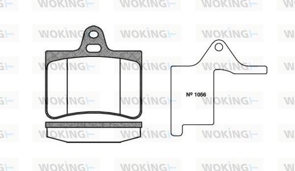 Woking P9303.00 - Bremžu uzliku kompl., Disku bremzes autospares.lv