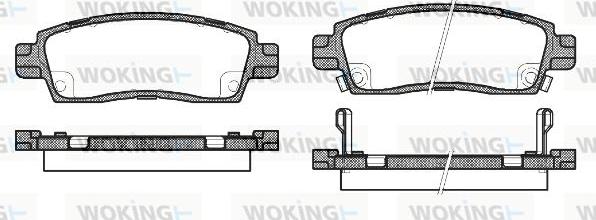 Woking P9383.02 - Bremžu uzliku kompl., Disku bremzes www.autospares.lv