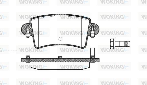 Woking P9333.00 - Bremžu uzliku kompl., Disku bremzes autospares.lv