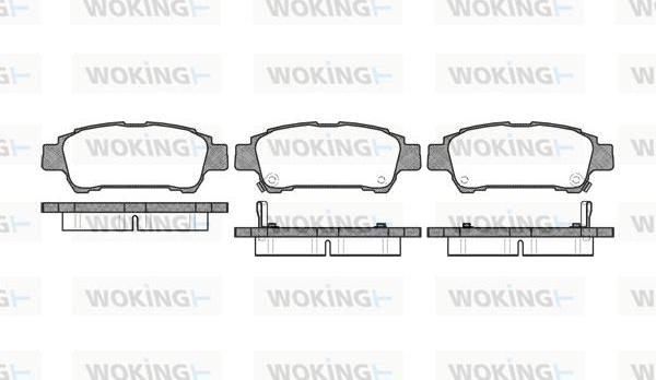 Woking P9203.02 - Bremžu uzliku kompl., Disku bremzes autospares.lv