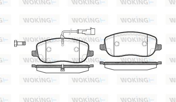 Woking P9793.31 - Bremžu uzliku kompl., Disku bremzes www.autospares.lv