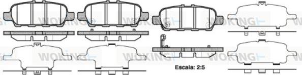 Woking P9763.41 - Brake Pad Set, disc brake www.autospares.lv