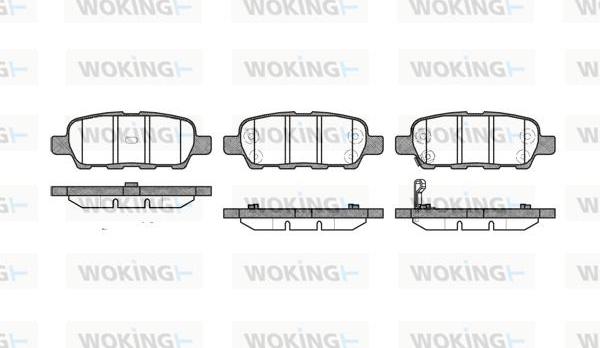 Woking P9763.01 - Bremžu uzliku kompl., Disku bremzes autospares.lv