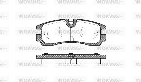 Woking P4663.30 - Bremžu uzliku kompl., Disku bremzes www.autospares.lv