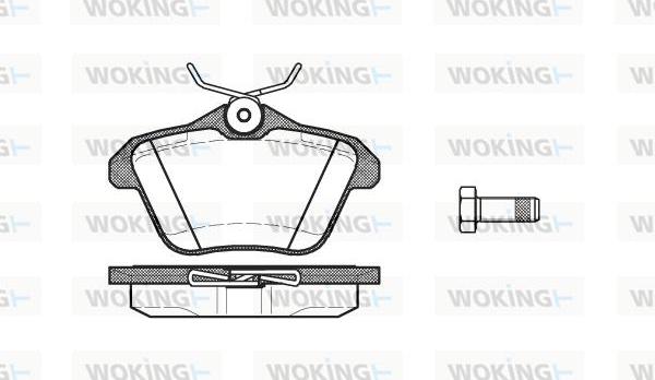 Woking P4813.10 - Bremžu uzliku kompl., Disku bremzes autospares.lv