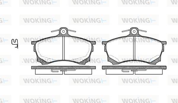 Woking P4823.00 - Brake Pad Set, disc brake www.autospares.lv