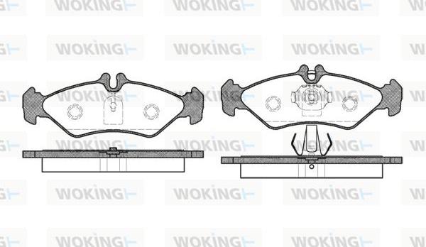 Woking P4793.00 - Bremžu uzliku kompl., Disku bremzes autospares.lv