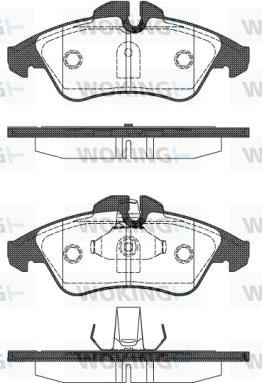 Woking P4783.10 - Тормозные колодки, дисковые, комплект www.autospares.lv