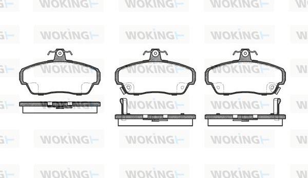 Woking P5903.02 - Bremžu uzliku kompl., Disku bremzes www.autospares.lv