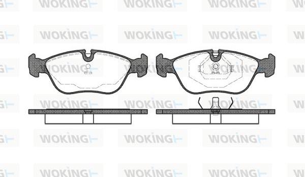 Woking P5463.00 - Brake Pad Set, disc brake www.autospares.lv