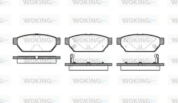 Woking P5403.02 - Bremžu uzliku kompl., Disku bremzes www.autospares.lv