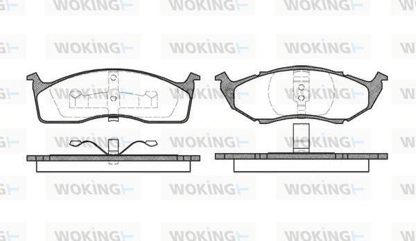 Woking P5473.00 - Bremžu uzliku kompl., Disku bremzes autospares.lv