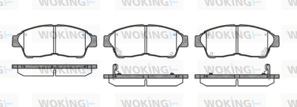 Woking P5023.42 - Bremžu uzliku kompl., Disku bremzes autospares.lv