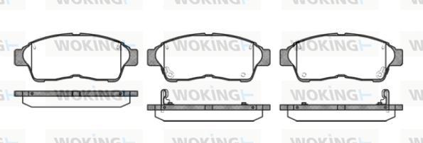 Woking P5023.02 - Brake Pad Set, disc brake www.autospares.lv