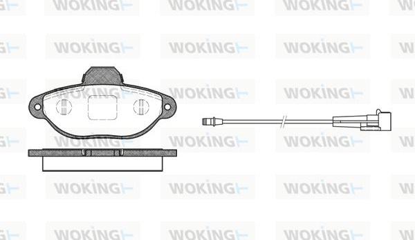 Woking P5143.01 - Brake Pad Set, disc brake www.autospares.lv