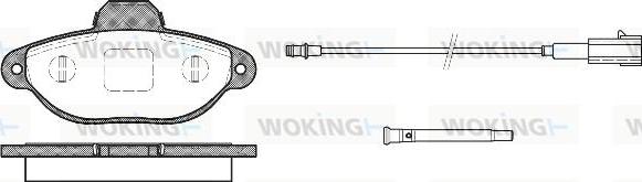 Woking P5143.21 - Bremžu uzliku kompl., Disku bremzes www.autospares.lv