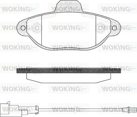 Woking P5143.22 - Brake Pad Set, disc brake www.autospares.lv