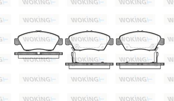 Woking P5183.02 - Brake Pad Set, disc brake www.autospares.lv