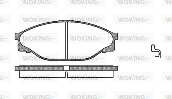 Woking P5123.20 - Brake Pad Set, disc brake www.autospares.lv