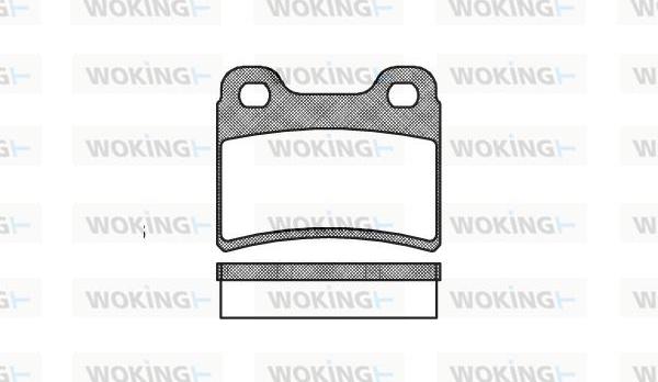 Woking P5173.00 - Тормозные колодки, дисковые, комплект www.autospares.lv