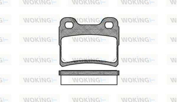 Woking P5173.10 - Тормозные колодки, дисковые, комплект www.autospares.lv