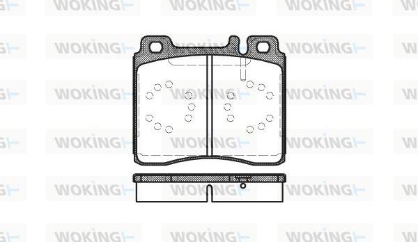 Woking P5203.00 - Bremžu uzliku kompl., Disku bremzes autospares.lv