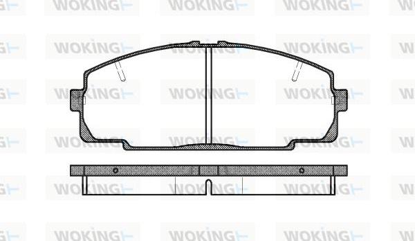 Woking P5213.20 - Bremžu uzliku kompl., Disku bremzes autospares.lv