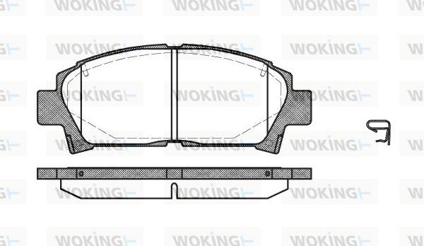 Woking P5273.02 - Bremžu uzliku kompl., Disku bremzes www.autospares.lv