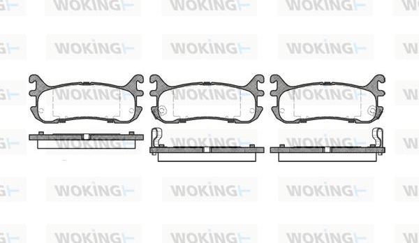 Woking P5793.02 - Bremžu uzliku kompl., Disku bremzes autospares.lv