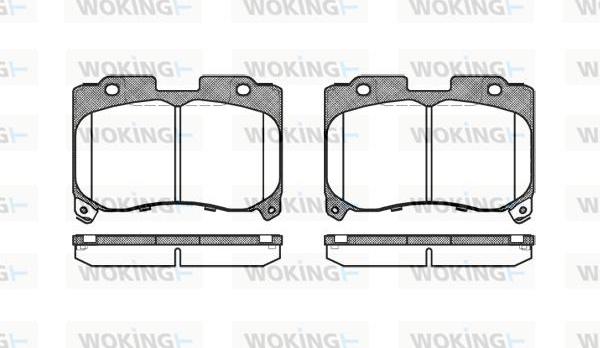 Woking P5743.04 - Brake Pad Set, disc brake www.autospares.lv