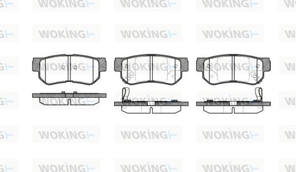 Woking P6463.02 - Brake Pad Set, disc brake www.autospares.lv