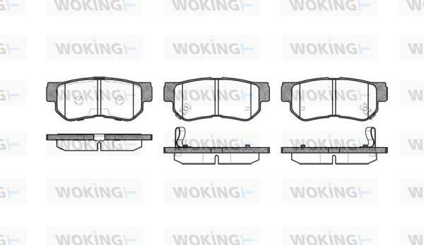 Woking P6463.12 - Brake Pad Set, disc brake www.autospares.lv