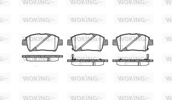 Woking P6403.02 - Bremžu uzliku kompl., Disku bremzes autospares.lv